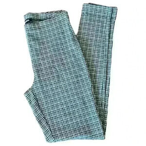 Vintage Express Black and White Checked Leggings, size XS